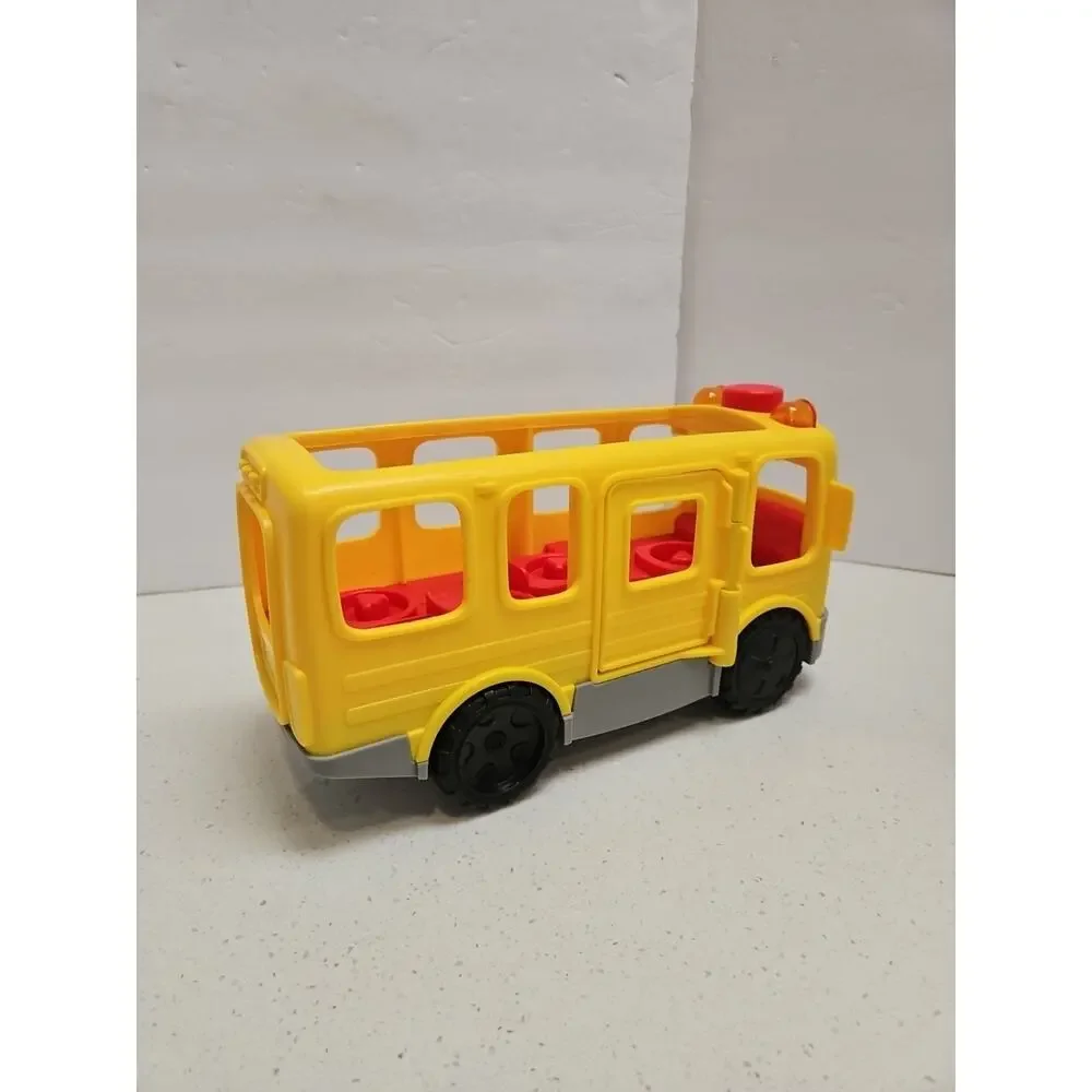 Fisher Price Little People Sit with Me School Bus 5 Figures Lights/Sounds‎ Works